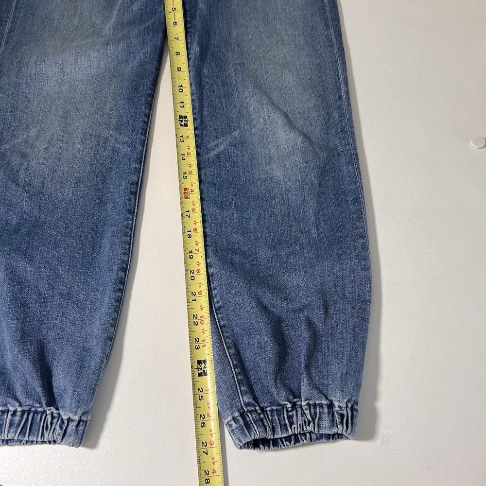 Mother Wrapper Patch Springy Ankle Jeans Womens 29 Medium Wash Denim Joggers - Picture 9 of 10